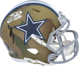 Emmitt Smith Dallas Cowboys Signed Riddell CAMO Alternate Speed Mini Helmet