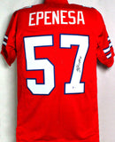 AJ Epenesa Autographed Red Pro Style Jersey - Beckett W Auth *7
