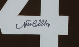 Nick Chubb Signed Framed Custom Brown Pro Style Football Jersey JSA
