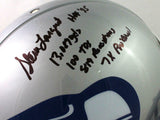 Steve Largent Signed Seahawks F/S 83-01 Authentic Helmet w/5 Insc-Beckett W Auth