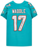 FRMD Jaylen Waddle Miami Dolphins Signed Nike Elite Jersey w/Rookie Record Insc