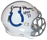 Lenny Moore Autographed Indianapolis Colts Speed Mini Helmet Beckett 37331