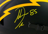 Antonio Gates Signed Chargers FS Eclipse Speed Authentic Helmet- beckettW*Yellow