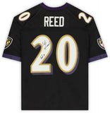 Frmd Ed Reed Baltimore Ravens Signed Black M&N Replica Jersey & "HOF 19" Insc