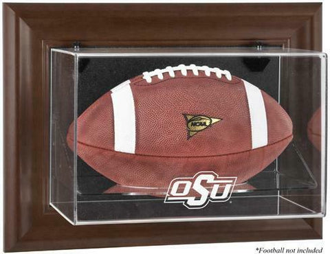 Cowboys Brown Framed Wall-Mountable Football Display Case-Fanatics