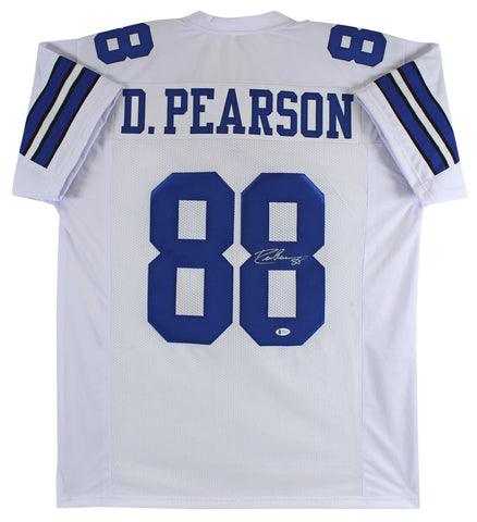 Drew Pearson Authentic Signed White Pro Style Jersey Autographed BAS Witnessed