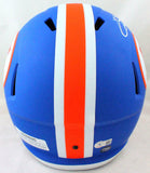 Emmitt Smith Signed Gators Blue F/S Speed Helmet- Beckett W Hologram *White