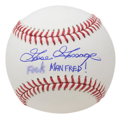 Goose Gossage New York Yankees Signed MLB Baseball F*** Manfred Inscription BAS