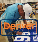 Butch Johnson Autographed/Signed Pro Style Blue XL Jersey SB Champs BAS 33984