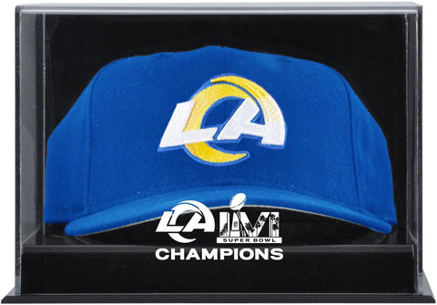 Los Angeles Rams Super Bowl LVI Champs Acrylic Cap Logo Display Case