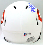 Brian Urlacher Signed Chicago Bears Lunar Speed Mini Helmet w/ HOF- BA W *Blue