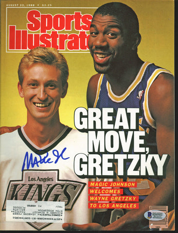 Lakers Magic Johnson Signed 1988 Sports Illustrated Magazine BAS #MJ00982