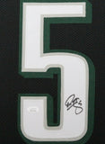 DONOVAN MCNABB (Eagles black SKYLINE) Signed Autographed Framed Jersey JSA