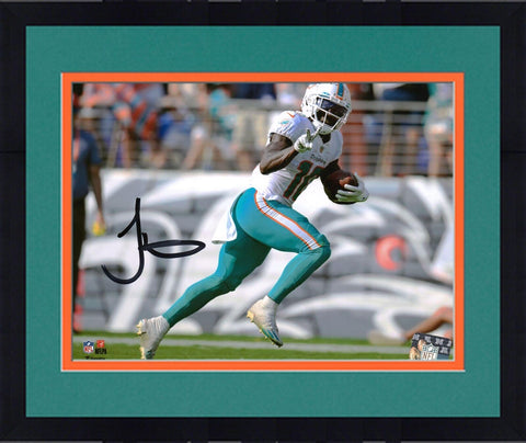 Framed Tyreek Hill Miami Dolphins Signed 8x10 Peace Sign Photo