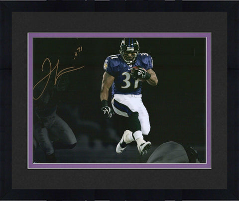 Frmd Jamal Lewis Baltimore Ravens Signed 11" x 14" Spotlight Photo - LE 31