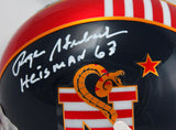Roger Staubach Signed Navy Midshipmen DTOM Mini Helmet w/Heisman-Beckett W Holo