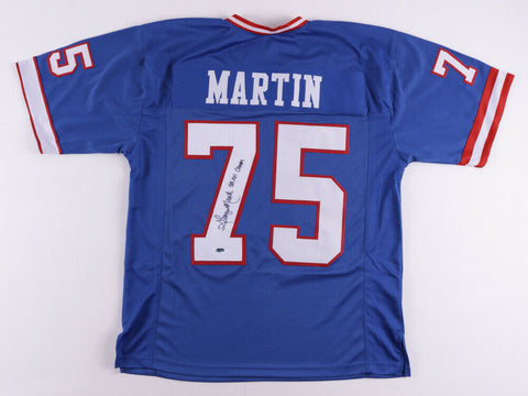 George Martin Signed New York Giants Jersey (RSA Hologram) Super Bowl XXI Champ
