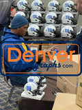 Michael Strahan Autographed New York Giants Speed Mini Helmet Beckett 35992