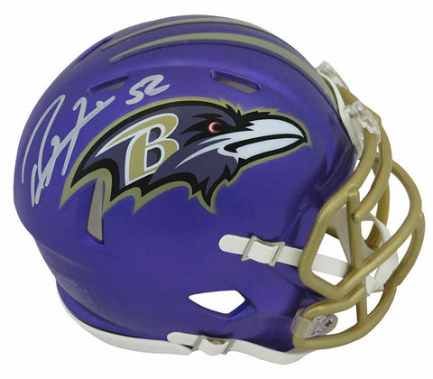 Ray Lewis Signed Baltimore Ravens FLASH Riddell Speed Mini Helmet (SCHWARTZ COA)