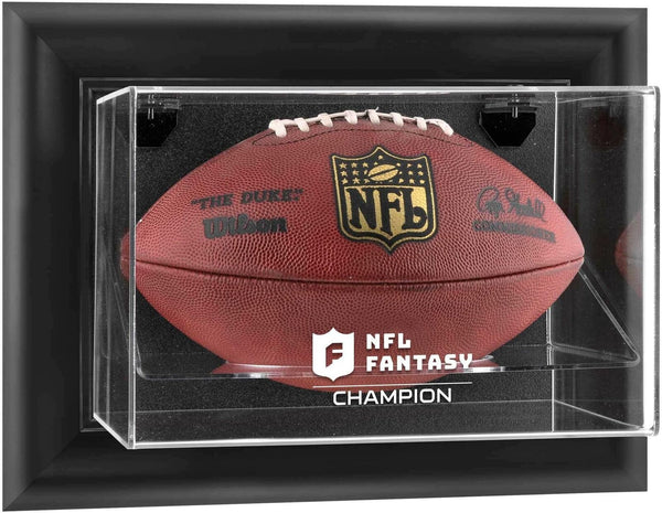 NFL Fantasy Football Champion Black Frmd Wall-Mountable Team Logo Football Case