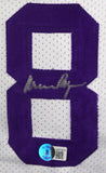 Purple People Eaters Autographed White Pro Style Jersey-Beckett W Hologram