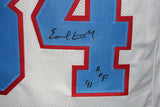 Earl Campbell Autographed/Signed Pro Style White XL Jersey HOF Beckett 35504