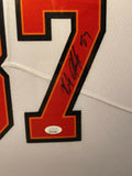 Rob Gronkowski Signed Autographed Buccaneers Jersey Framed to 20x24 JSA