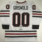 Autographed/Signed CHEVY CHASE Clark Griswold Chicago White Jersey Beckett COA