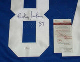 RICKEY JACKSON SIGNED AUTOGRAPHED PITT PITTSBURGH PANTHERS #87 THROWBACK JERSEY