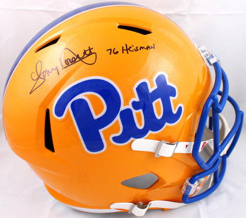 Tony Dorsett Signed Pittsburgh Panthers F/S Speed Helmet w/ 76 Heisman-BAW Holo