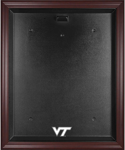 Virginia Tech Hokies Mahogany Framed Logo Jersey Display Case