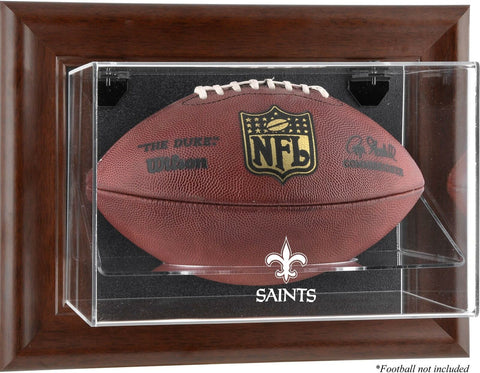 Saints Brown Football Display Case - Fanatics