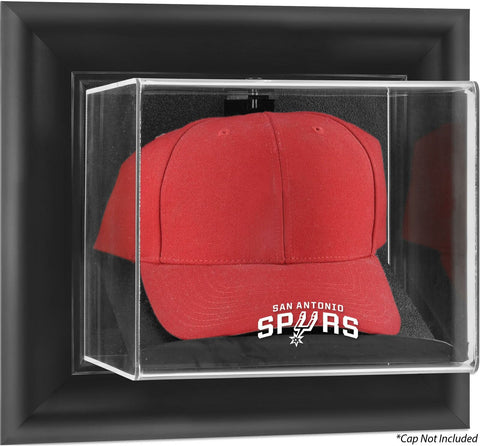 San Antonio Spurs Black Framed Wall-Mounted Cap Display Case - Fanatics