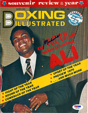 Muhammad Ali Autographed Boxing Illustrated Magazine Cover PSA/DNA #S01641