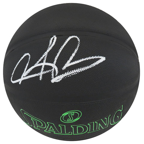 Dennis Rodman Signed Spalding Phantom Black w/Green Letter Basketball - (SS COA)