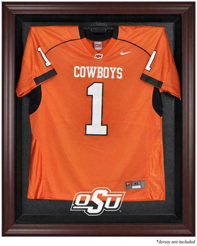 Cowboys Mahogany Framed Logo Jersey Display Case - Fanatics Authentic