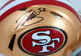 Patrick Willis Autographed SF 49ers Speed Mini Helmet- Beckett W Hologram *Black