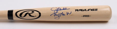 Joe Maddon Signed Rawlings Baseball Bat Inscribed "Fly the W" Chicago Cubs (JSA)