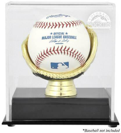 Rockies Gold Glove Single Baseball Logo Display Case - Fanatics