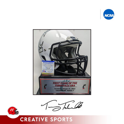 Tommy Tubberville Autographed Full Size Cincinnati Bearcats Helmet on Display...