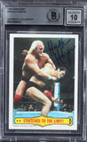 Hulk Hogan Authentic Signed 1985 Topps WWF #29 Rookie Card Auto 10! BAS Slabbed