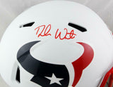 Deshaun Watson Autographed Texans F/S Flat White Speed Helmet - JSA W Auth *Top