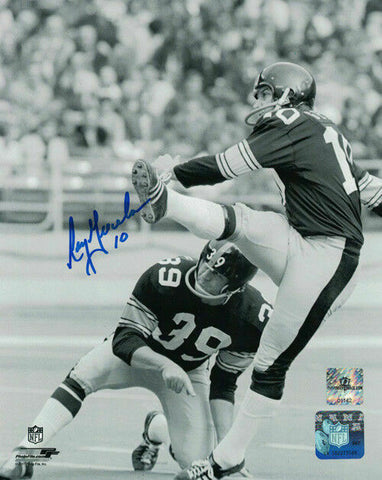 Roy Gerala Autographed/Signed Pittsburgh Steelers 8x10 Photo B&W 20001