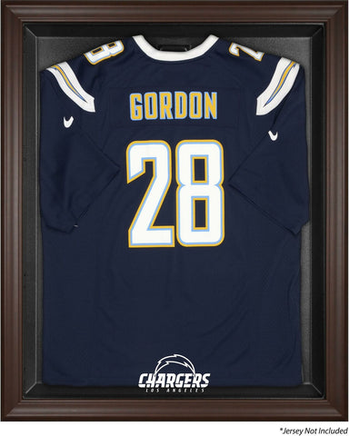 Chargers Brown Framed Logo Jersey Display Case - Fanatics Authentic