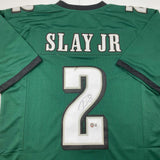 Autographed/Signed Darius Slay Jr. #2 Philadelphia Green Jersey Beckett BAS COA