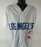 Steve Sax Signed Los Angeles Dodgers Jersey (JSA COA) 1982 Rookie o/t Year