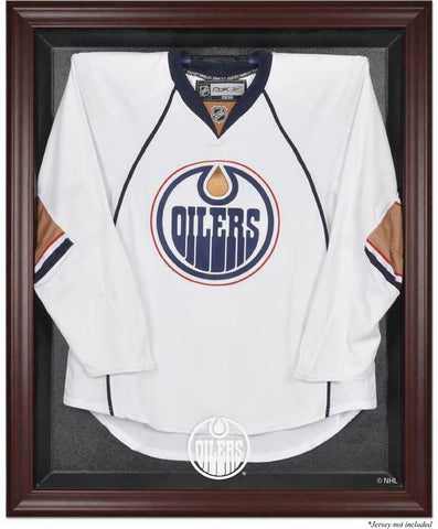 Oilers Mahogany Jersey Display Case - Fanatics Authentic