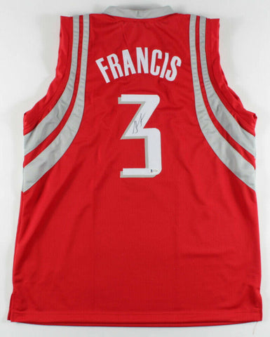 Steve Francis Signed Houston Rockets Jersey (Beckett COA) 3xAll Star Point Guard