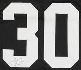 James Conner Signed Steelers Black Jersey (TSE Holo) Pittsburgh #1 Running Back