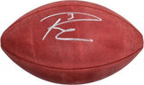 Russell Wilson Denver Broncos Autographed Metallic Duke Football